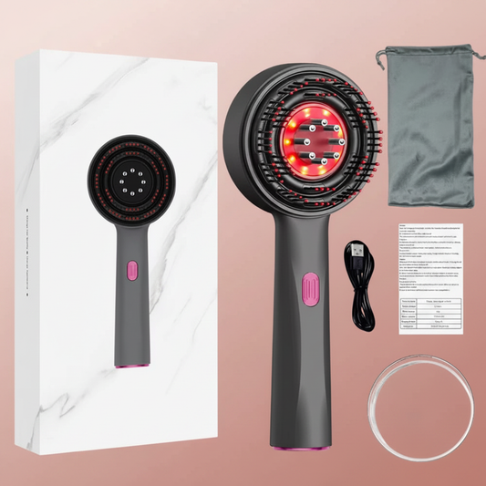 Scalp Massager Grey - Elegant Background
