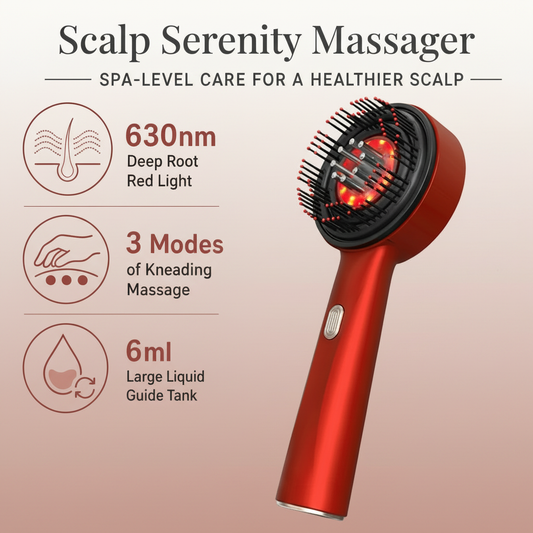 Scalp Serenity Massager - Elegant Background